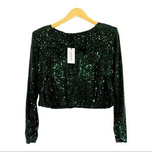 NONchalant Sequin Top Size XS NWT